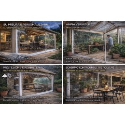 Telo PVC Trasparente Ignifugo Classe 1 su Misura