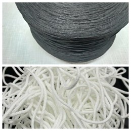 3 mm rundes Schlauchgummi für Masken – latexfrei und Öko-Tex-zertifiziert