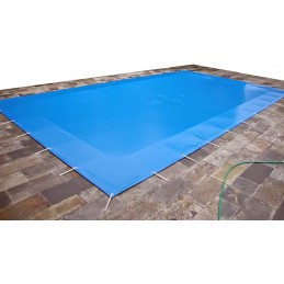 Protect your pool with this 600 g/m2 PVC cover - Customizable and with eyelets.