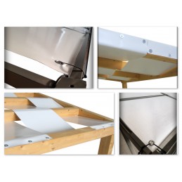 Custom-Made Waterproof or Micro-Perforated PVC Wave Sheets for Pergolas and Gazebos