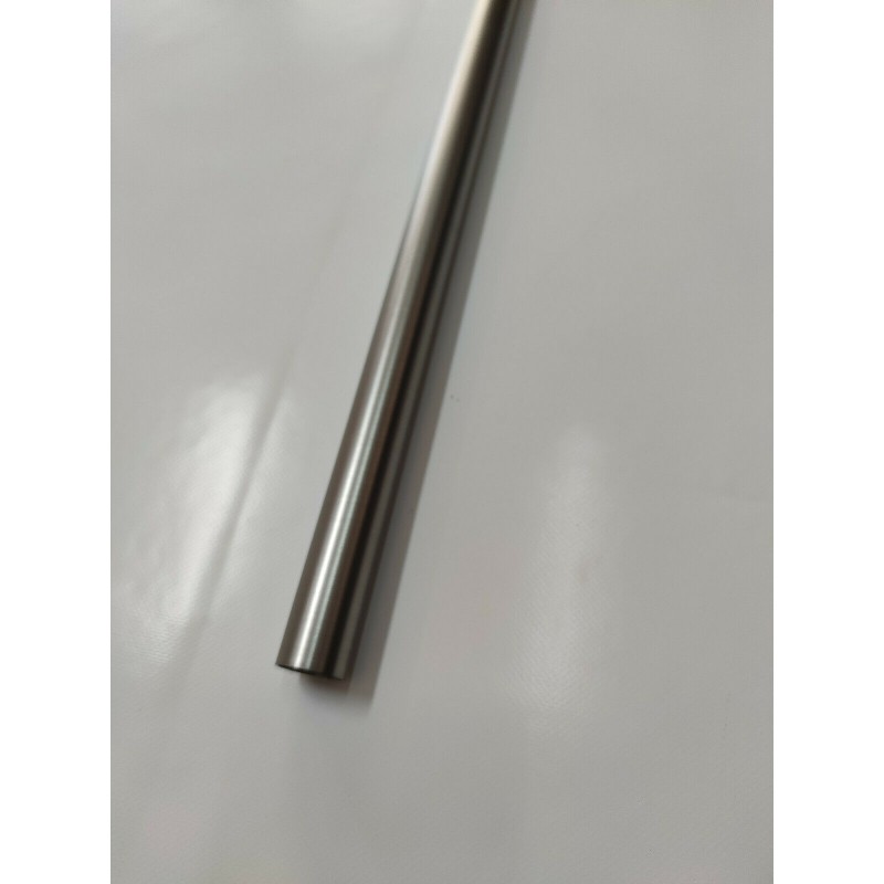 Metall-Gardinenstange Ø 20 mm – Satinierter Stahl, Schwarz, Chrom-Finish