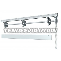 Roman Blind Track System with Chain and Clutch