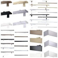 Rieles de colores Zineffa para cortinas con volantes u ondas