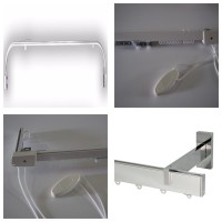 Rieles para cortinas: lineales, curvos y en ángulo recto