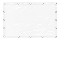 Transparant kristal PVC met ronde ringen – verschillende diktes