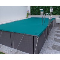 210g/m² Polyethyleen Zwembadafdekking met Ringen