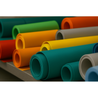 Tarpaulin PVC, Dathanna Éagsúla, 680 g/m2 - Díolta de réir an Leathmhéadair Líneach