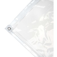 Transparent PVC Sheets with Eyelets for External Closures
